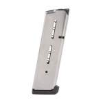 WILSON COMBAT 1911 AUTO .45 ACP 8-ROUND MAGAZINE, STAINLESS STEEL SILVER