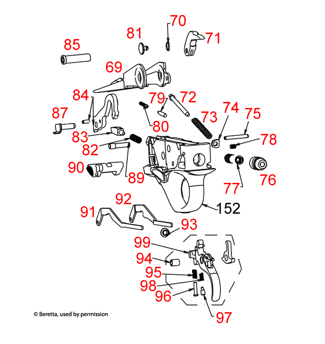 Beretta a400 28ga trigger schematics gun parts home brownells