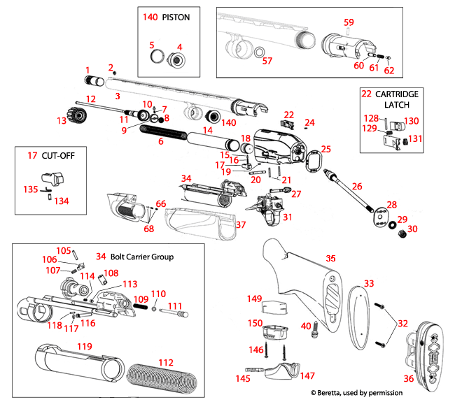 Beretta a400 12ga schematics gun parts home brownells australia